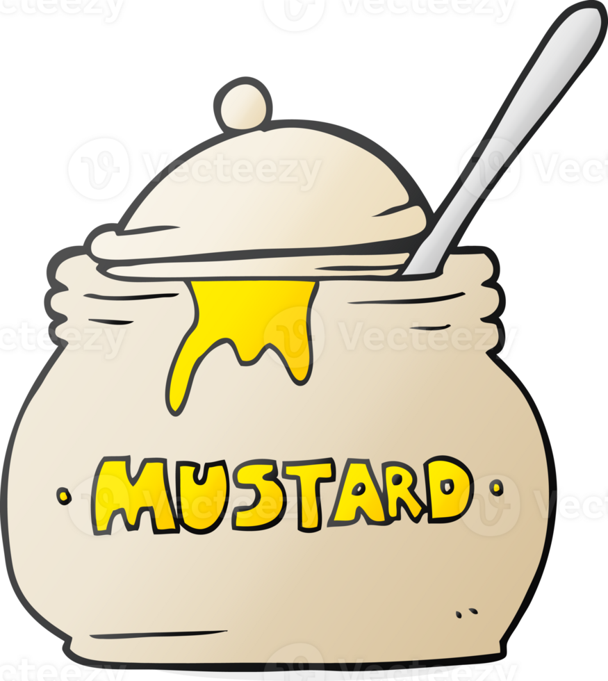 drawn cartoon mustard pot png
