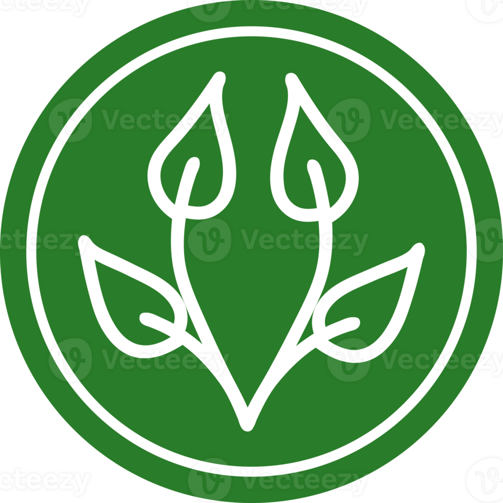 natural leaf circular icon symbol png