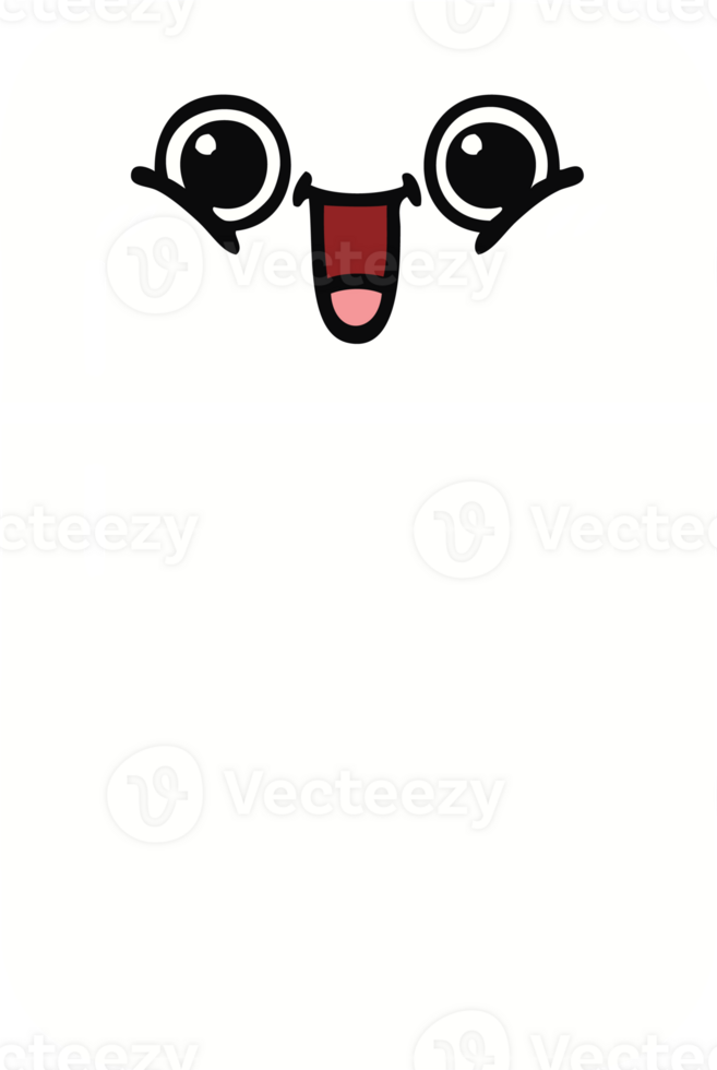 flat color retro cartoon of a fridge prozer png
