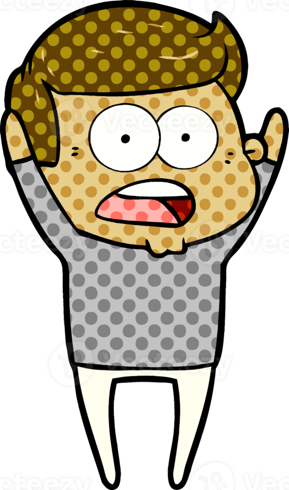 cartoon shocked man png