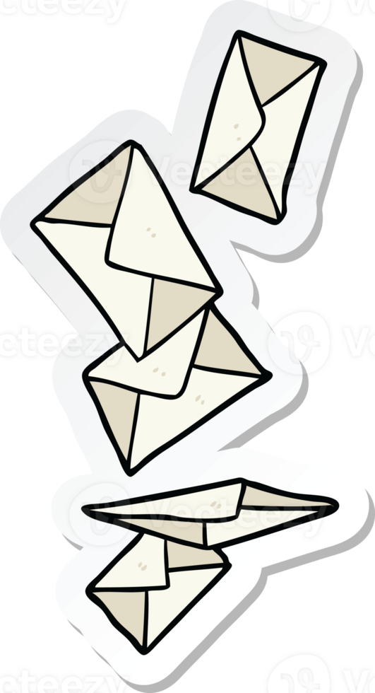 sticker of a cartoon letters png