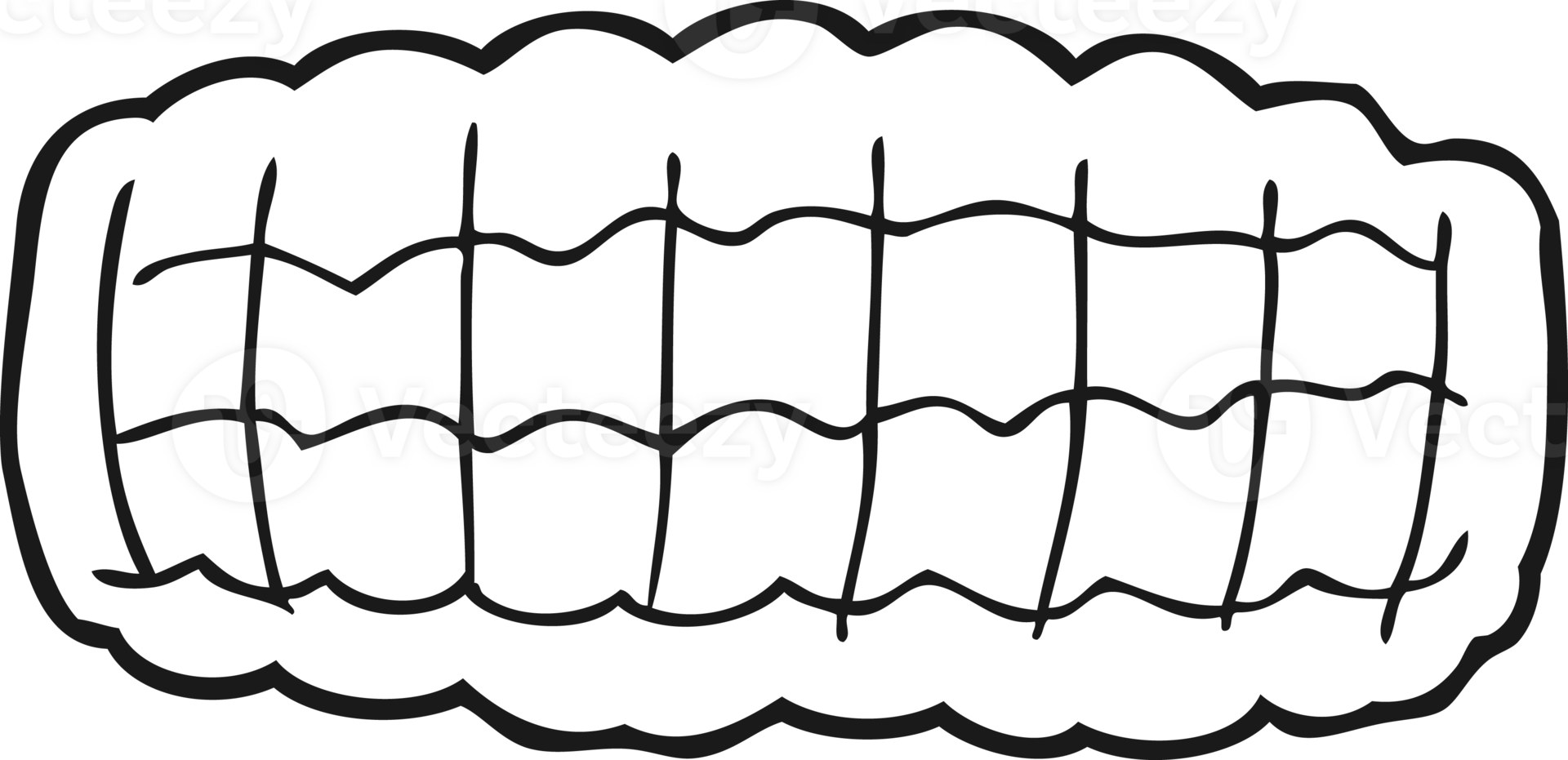 drawn black and white cartoon corn cob png