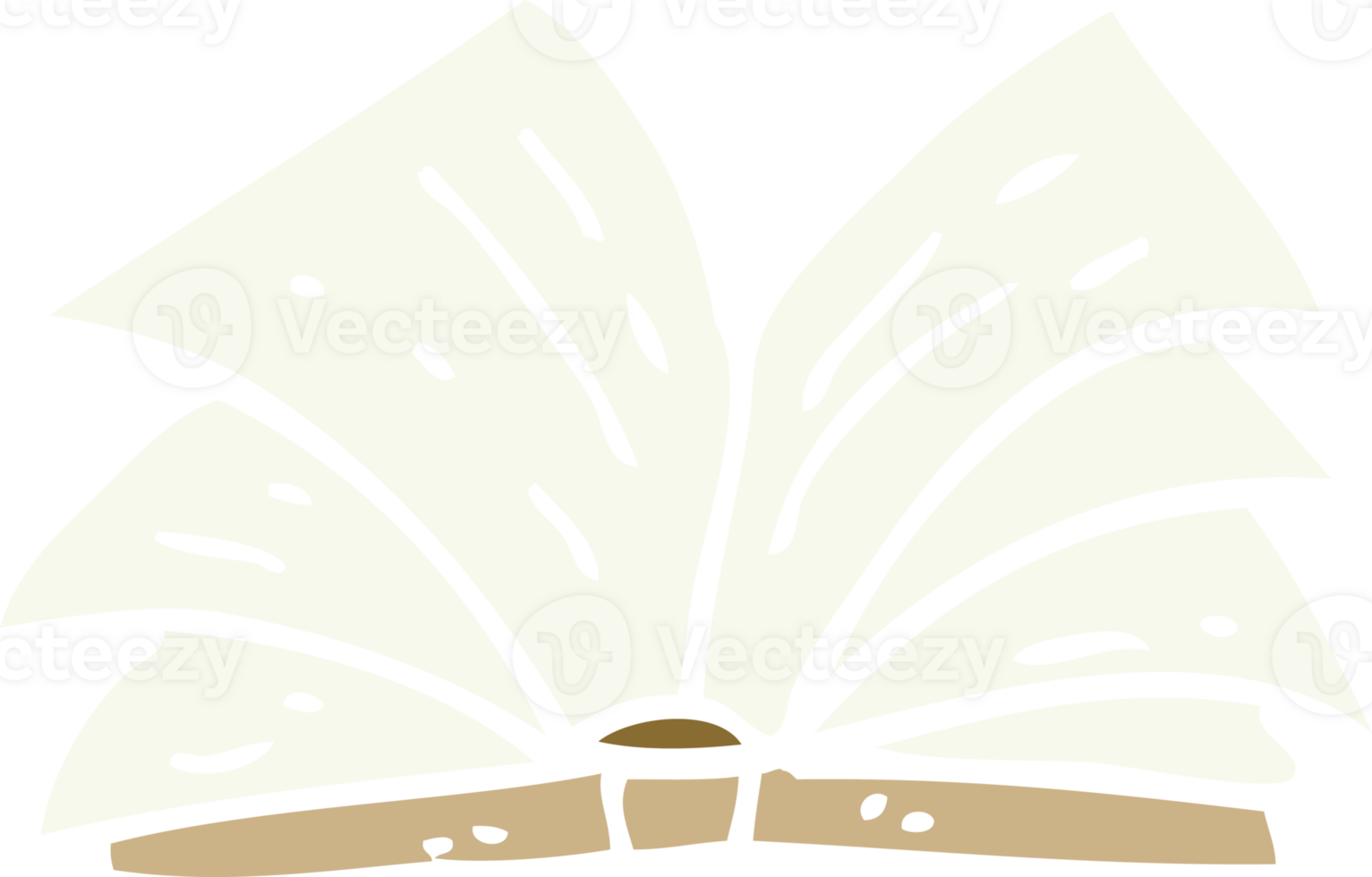 flat color illustration cartoon open book png