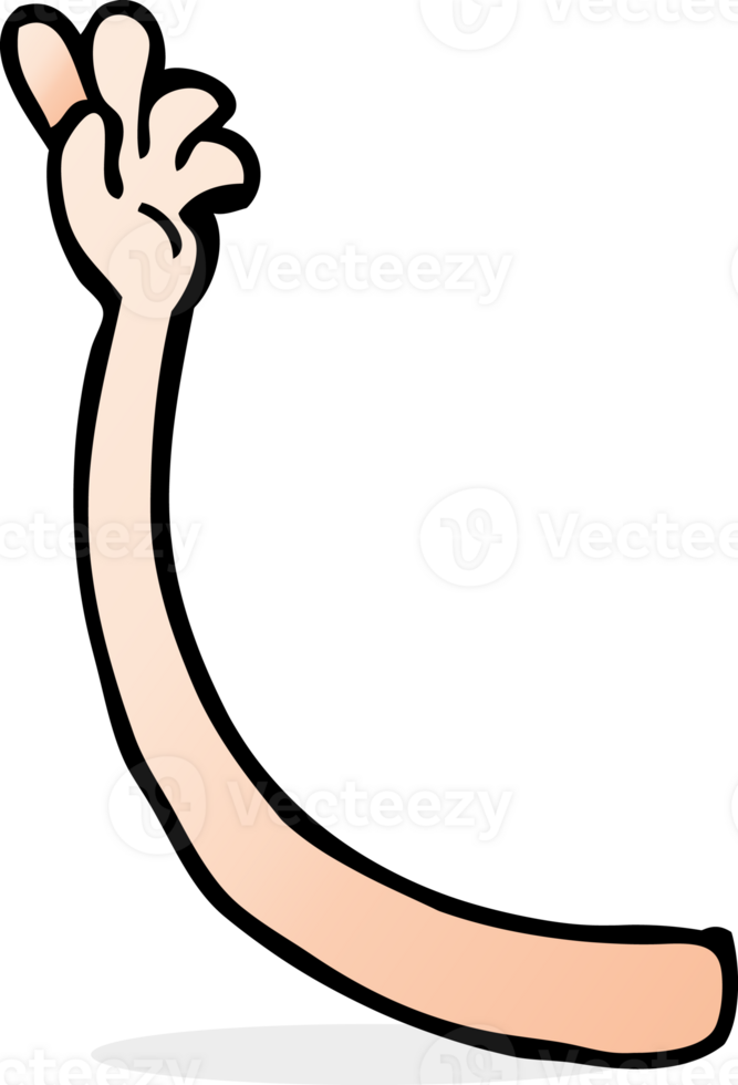cartoon arm gesture png