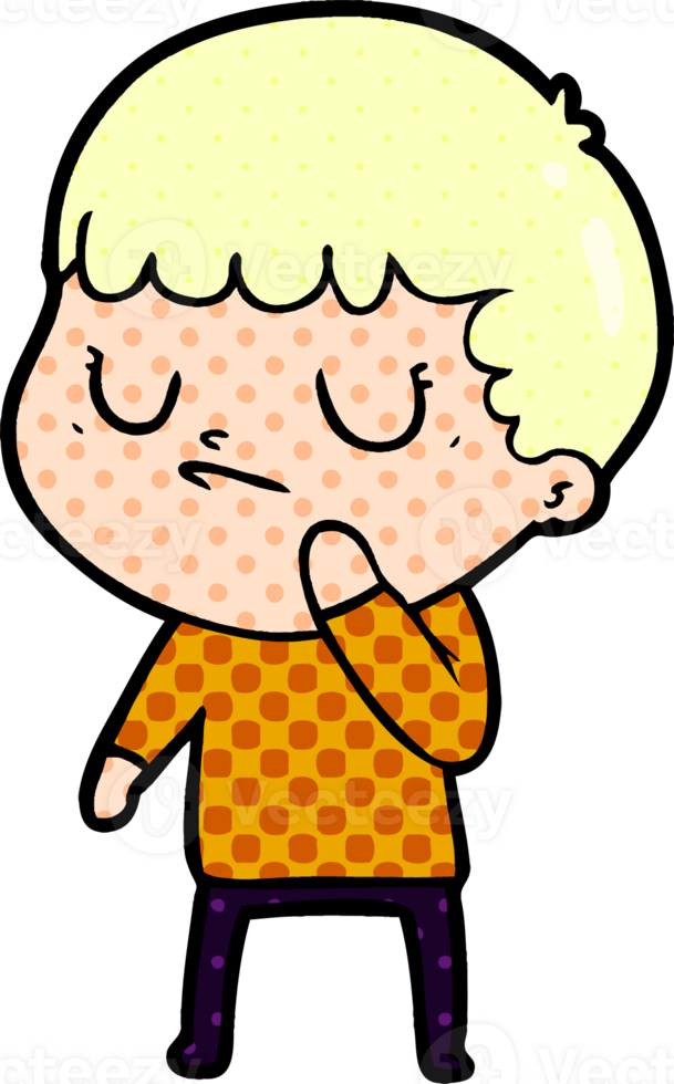 cartoon grumpy boy png