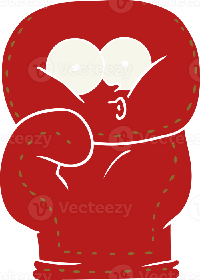 flat color style cartoon boxing glove png