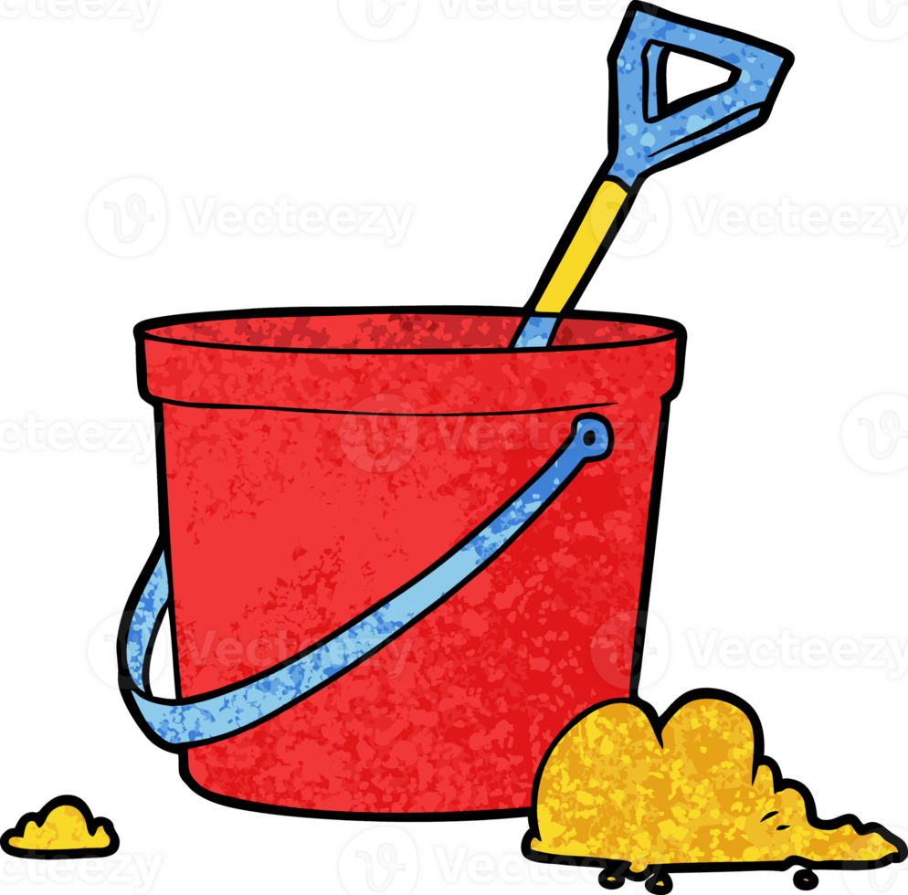 cartoon bucket and spade png