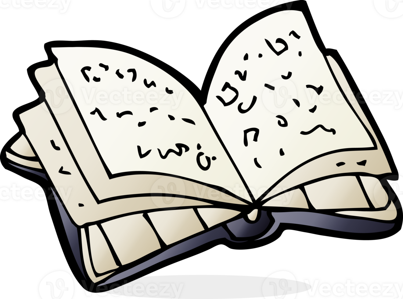 cartoon open book png