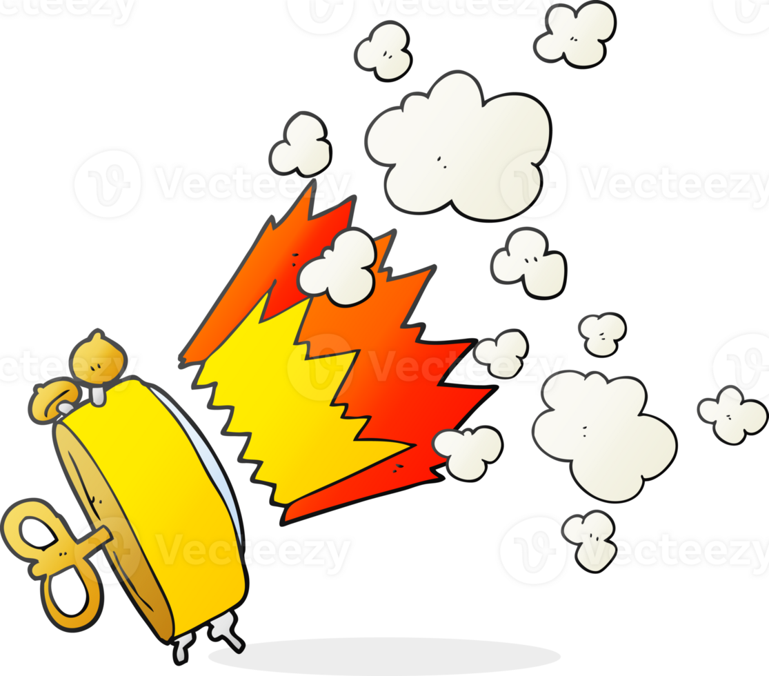 drawn cartoon alarm clock png