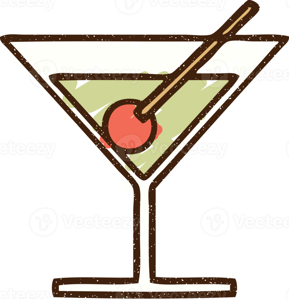 Cocktail Chalk Drawing png