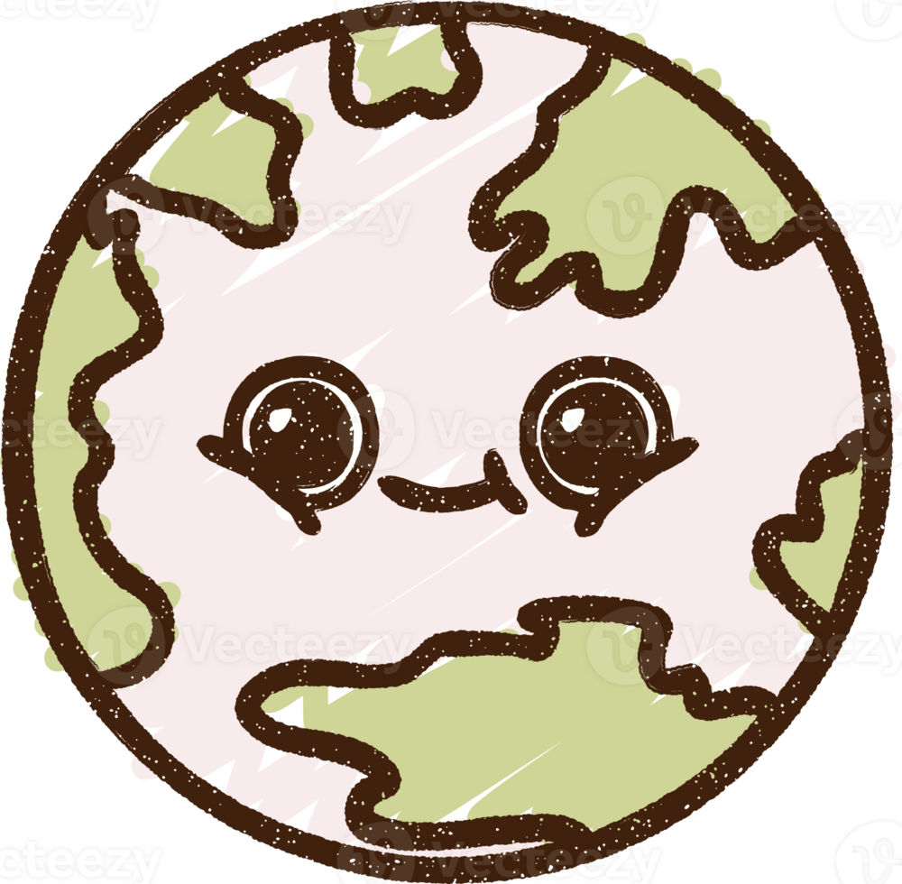 Planet Earth Chalk Drawing png