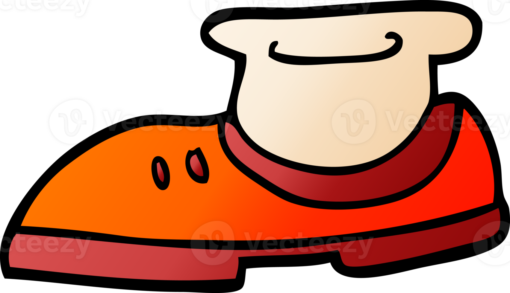 cartoon doodle of a shoe and sock png