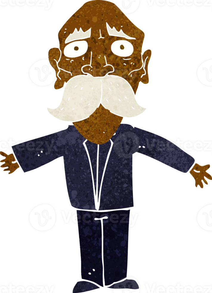 cartoon disappointed old man png