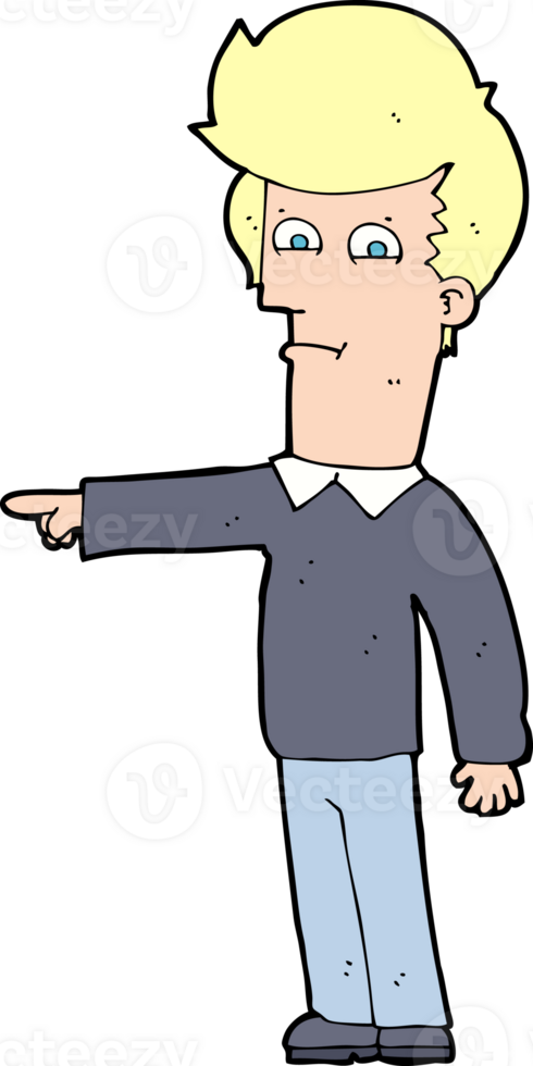 cartoon man pointing png