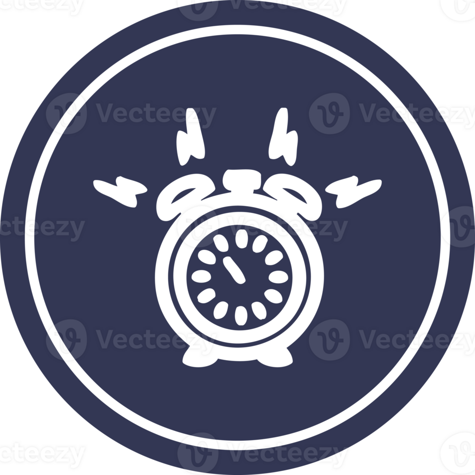 alarm clock circular icon symbol png