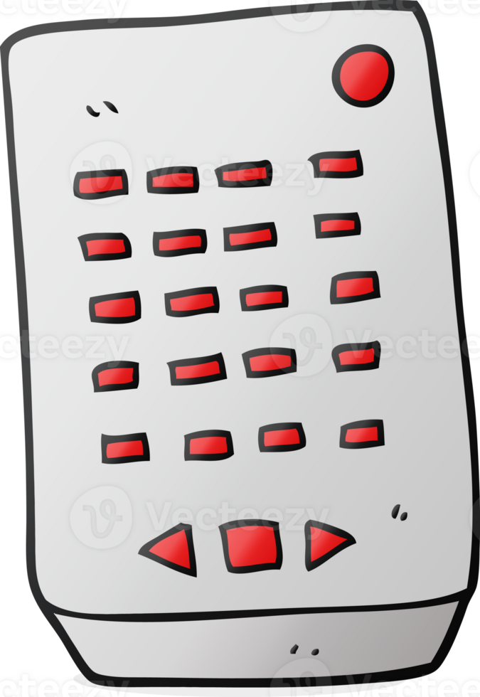 hand drawn cartoon remote control png