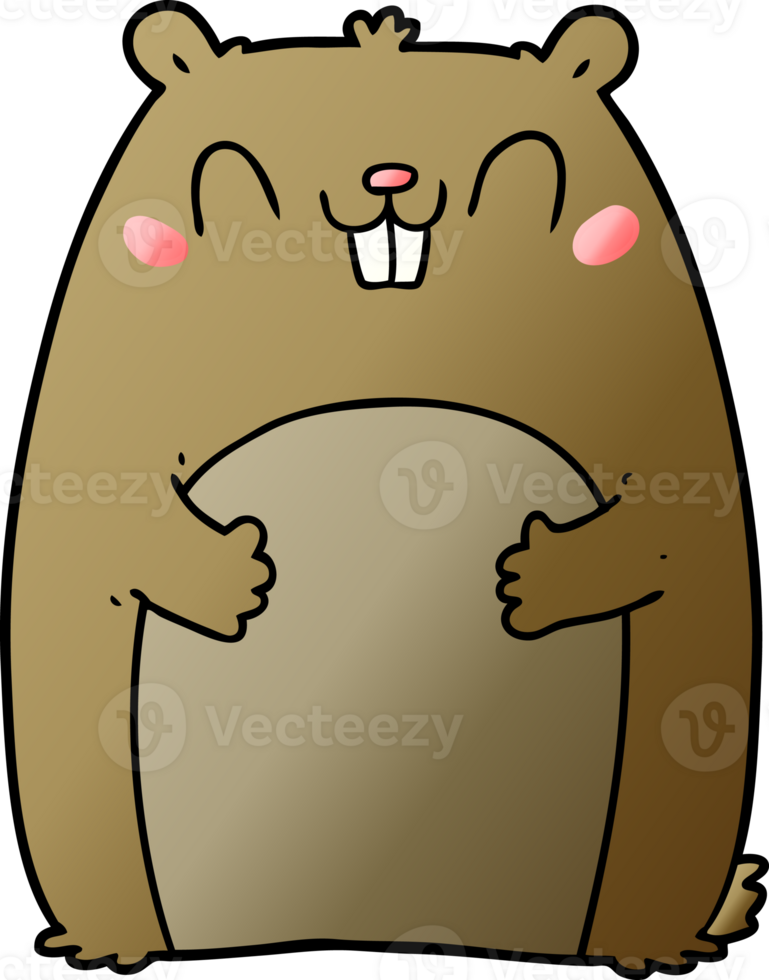 cartoon happy gopher png