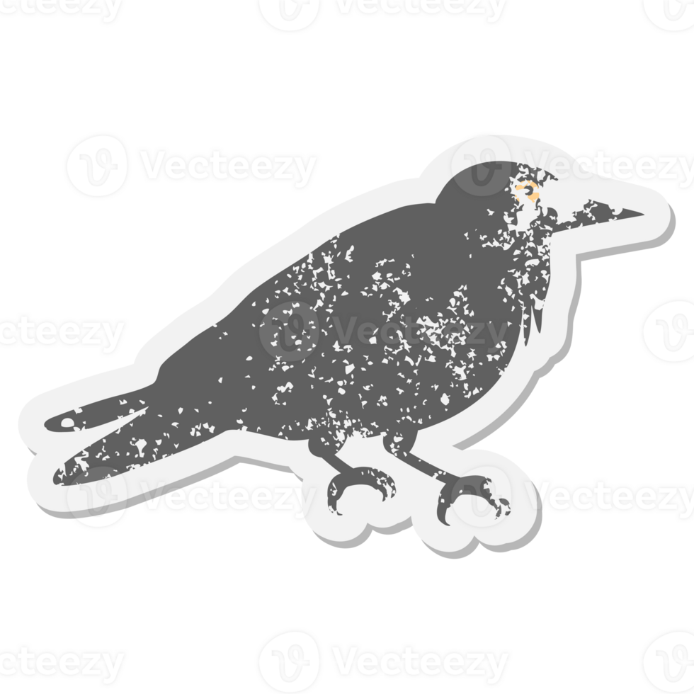 crow grunge sticker png