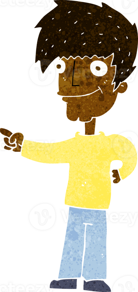 cartoon man pointing png