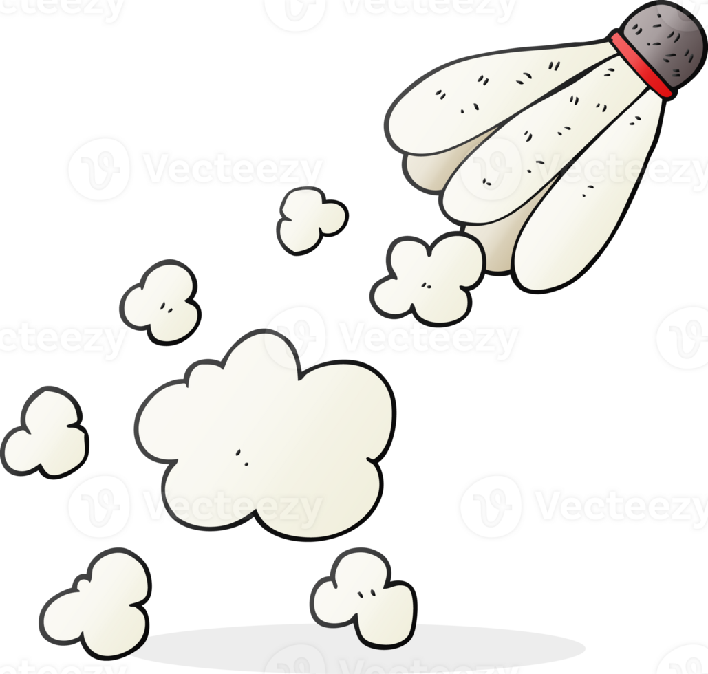 hand drawn cartoon badminton shuttlecock png