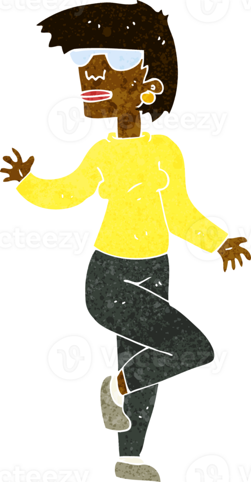 cartoon woman waving png