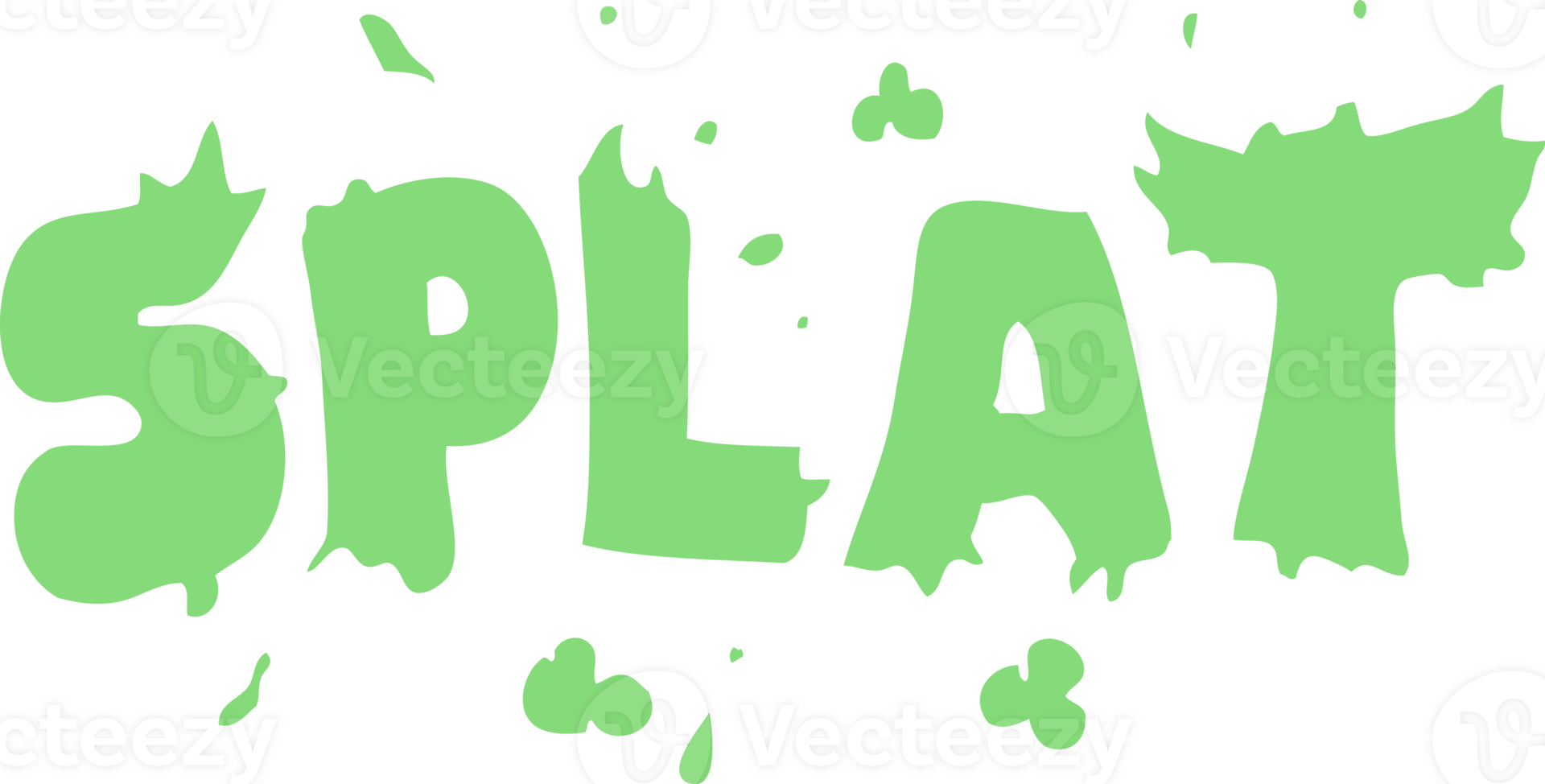 flat color illustration of splat png