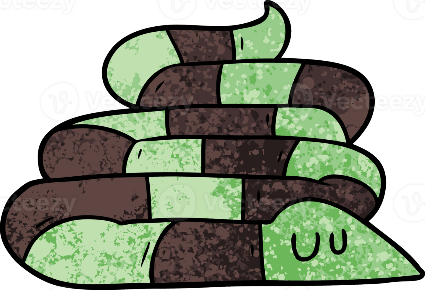 cartoon sleepy snake png