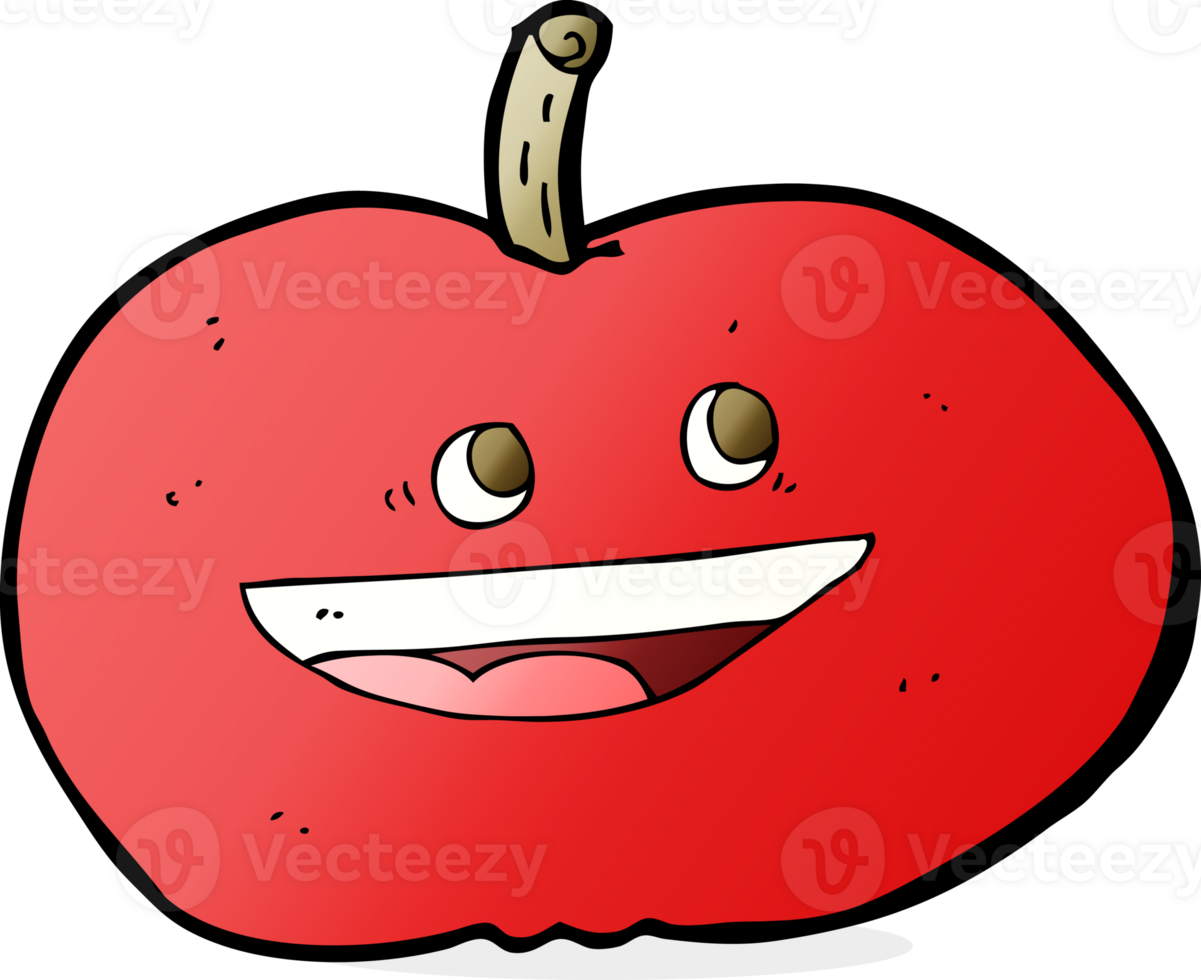 cartoon happy apple png