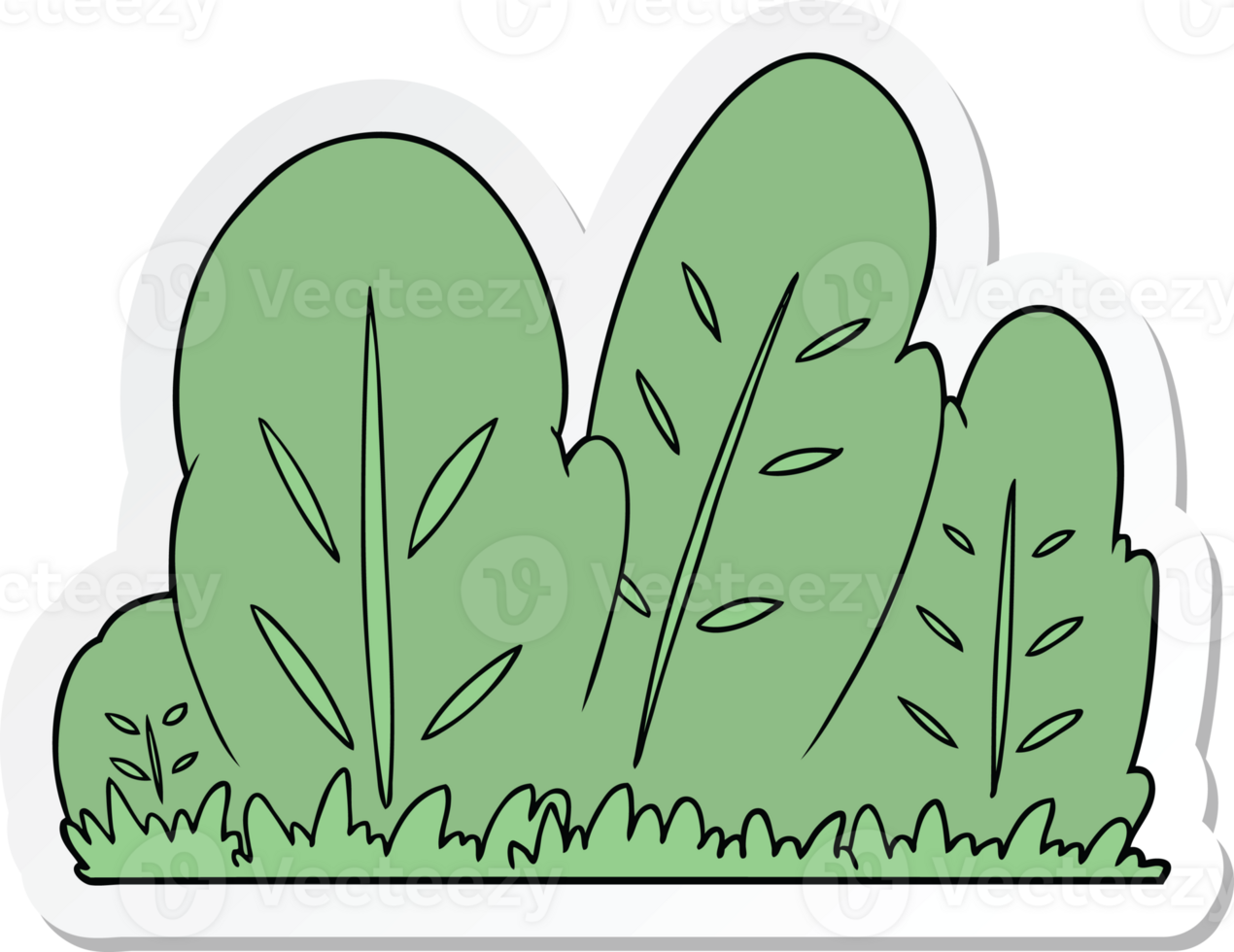 sticker of a cartoon hedge png