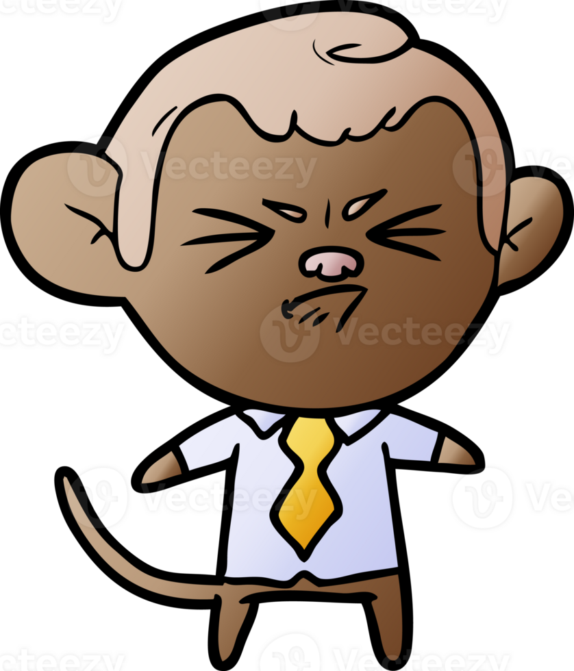 cartoon annoyed monkey png