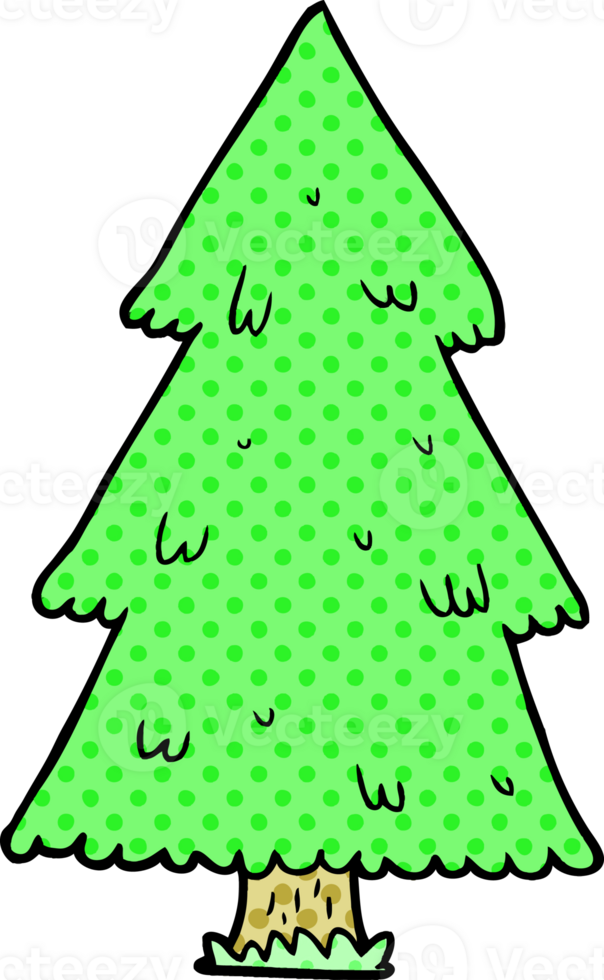 cartoon christmas tree png