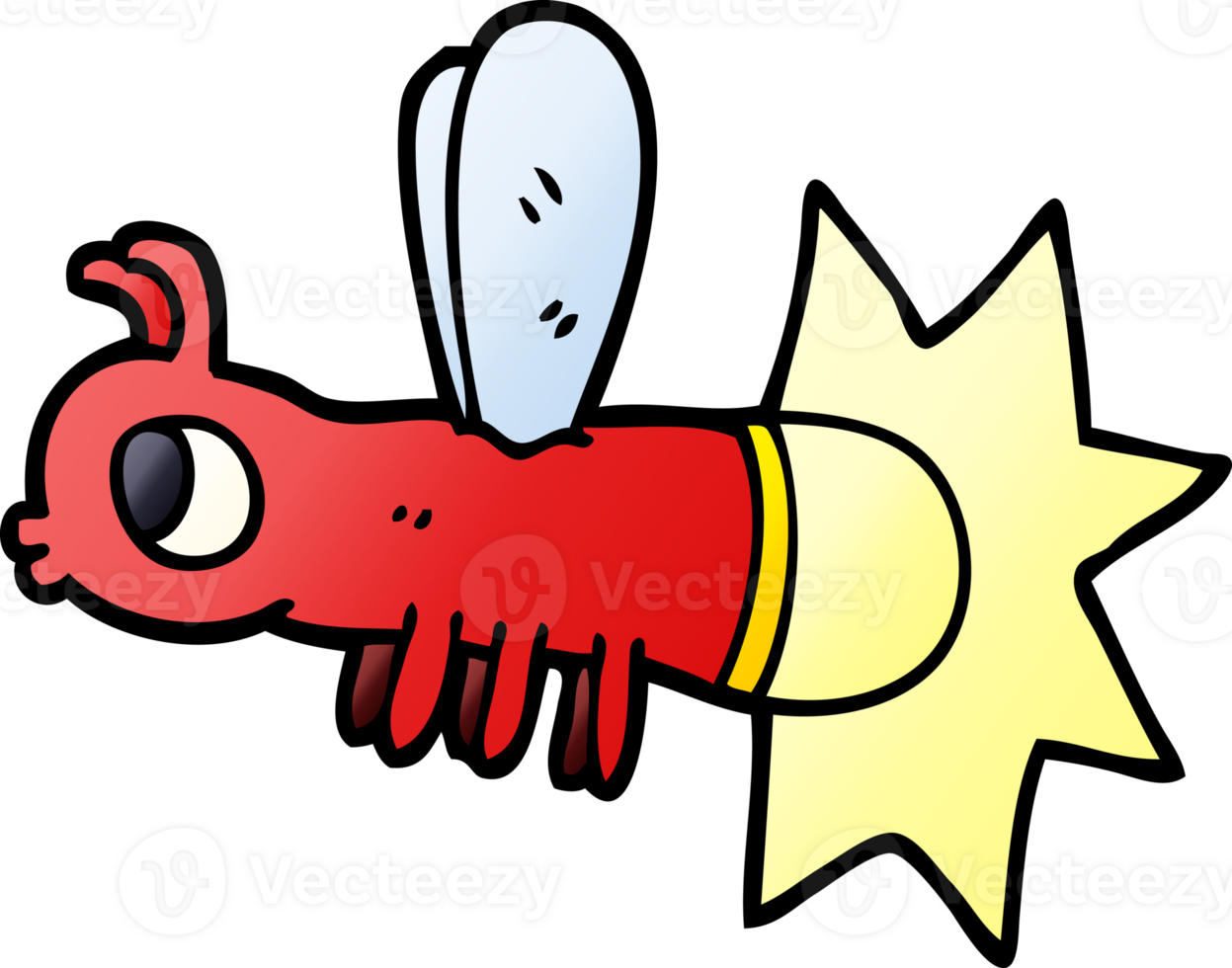 cartoon doodle lightning bug png