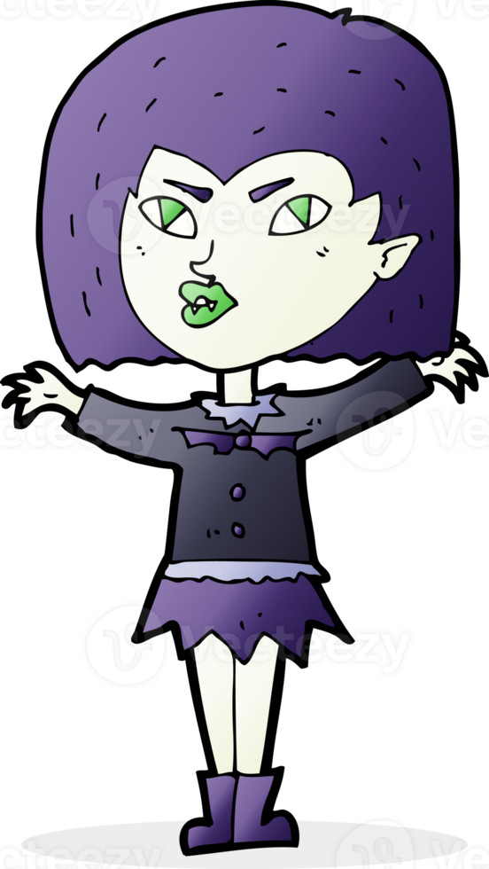 cartoon vampire girl png