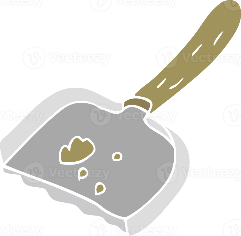 flat color illustration of dust pan png