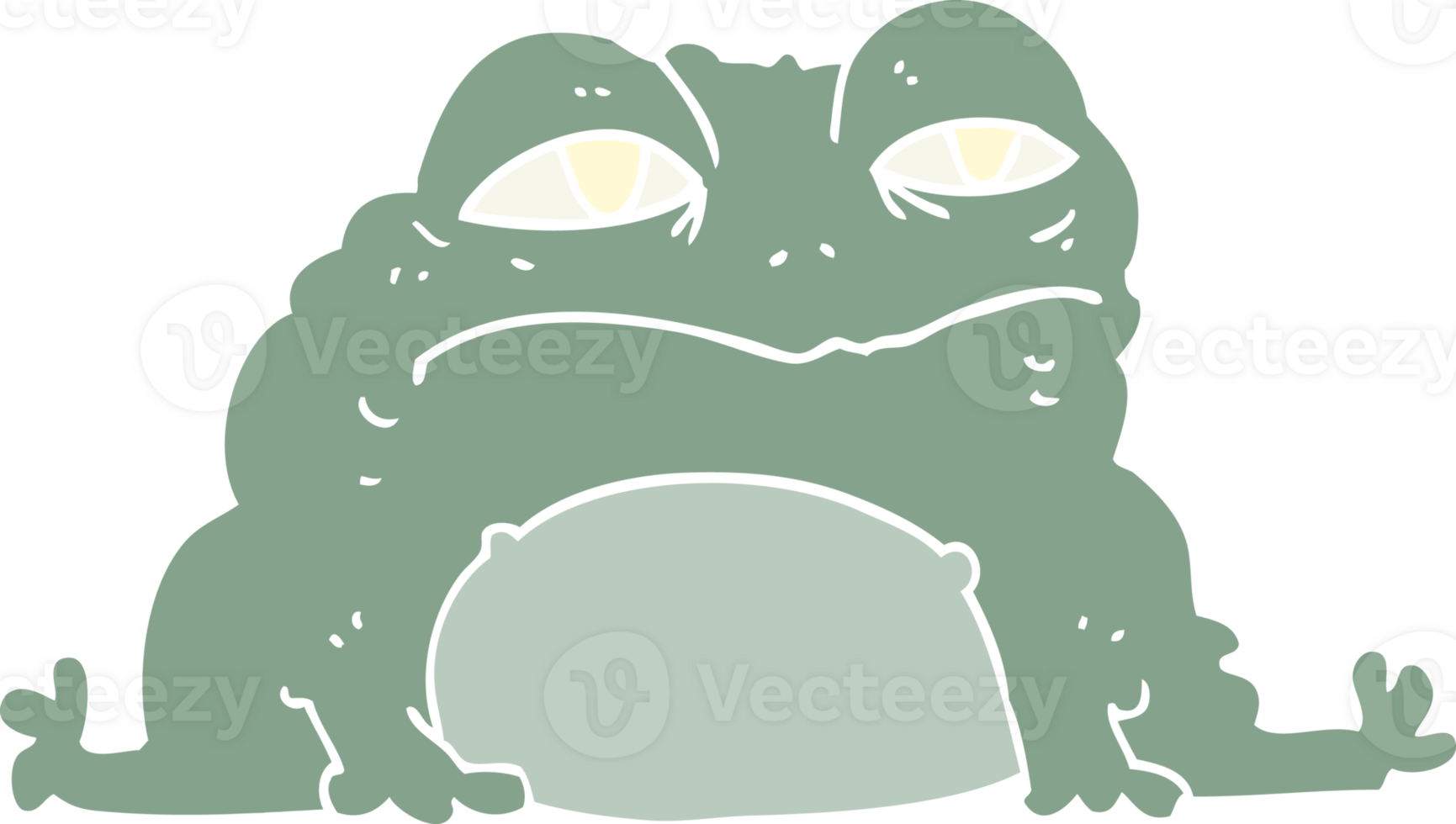 flat color style cartoon toad png