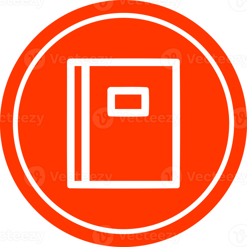 note book circular icon symbol png