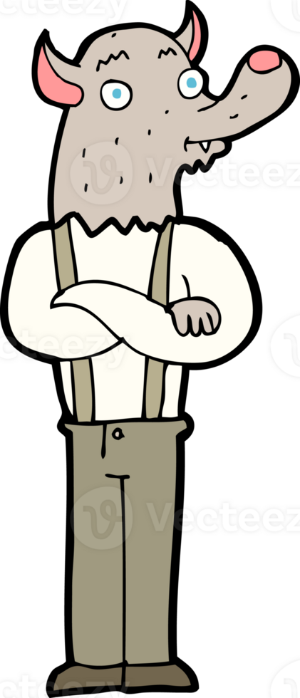 cartoon friendly werewolf png