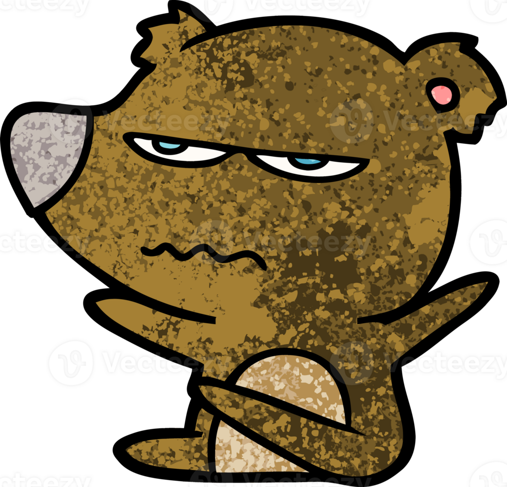 angry bear cartoon png