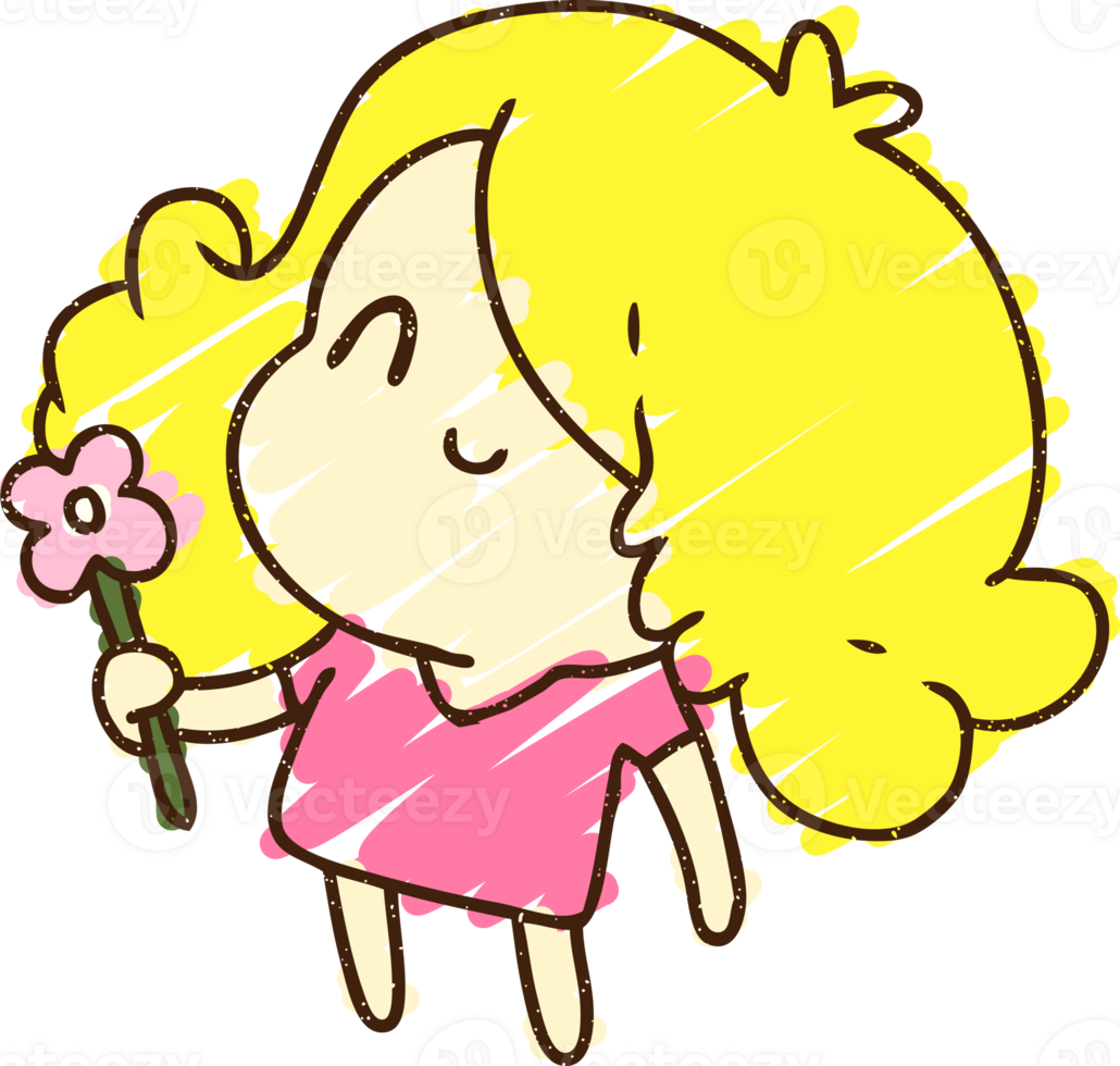 Woman Chalk Drawing png