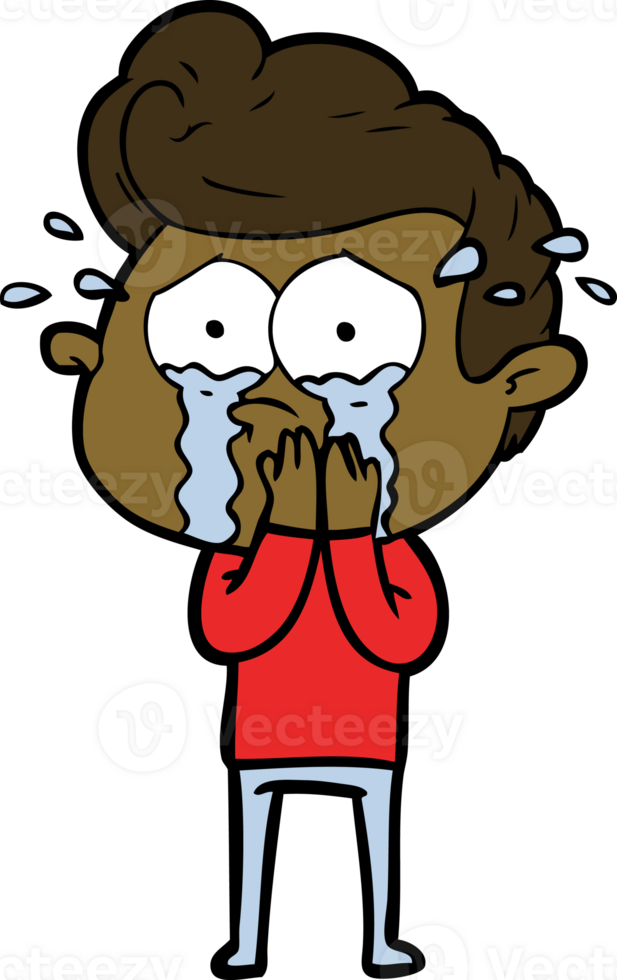 concerned crying man png