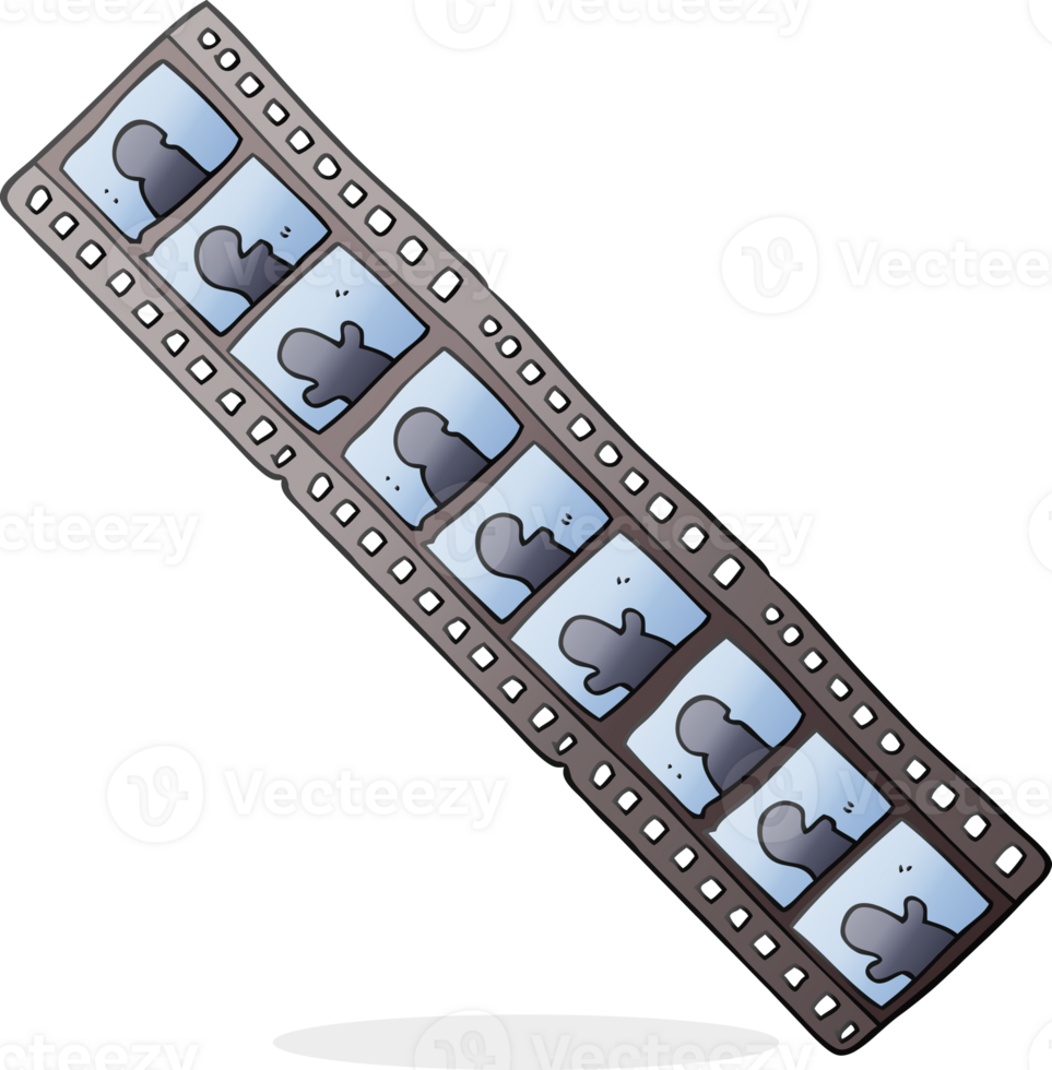 hand drawn cartoon film strip png