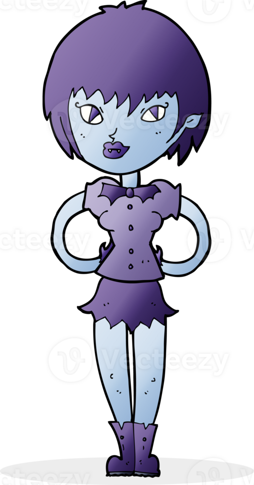 cartoon pretty vampire girl png