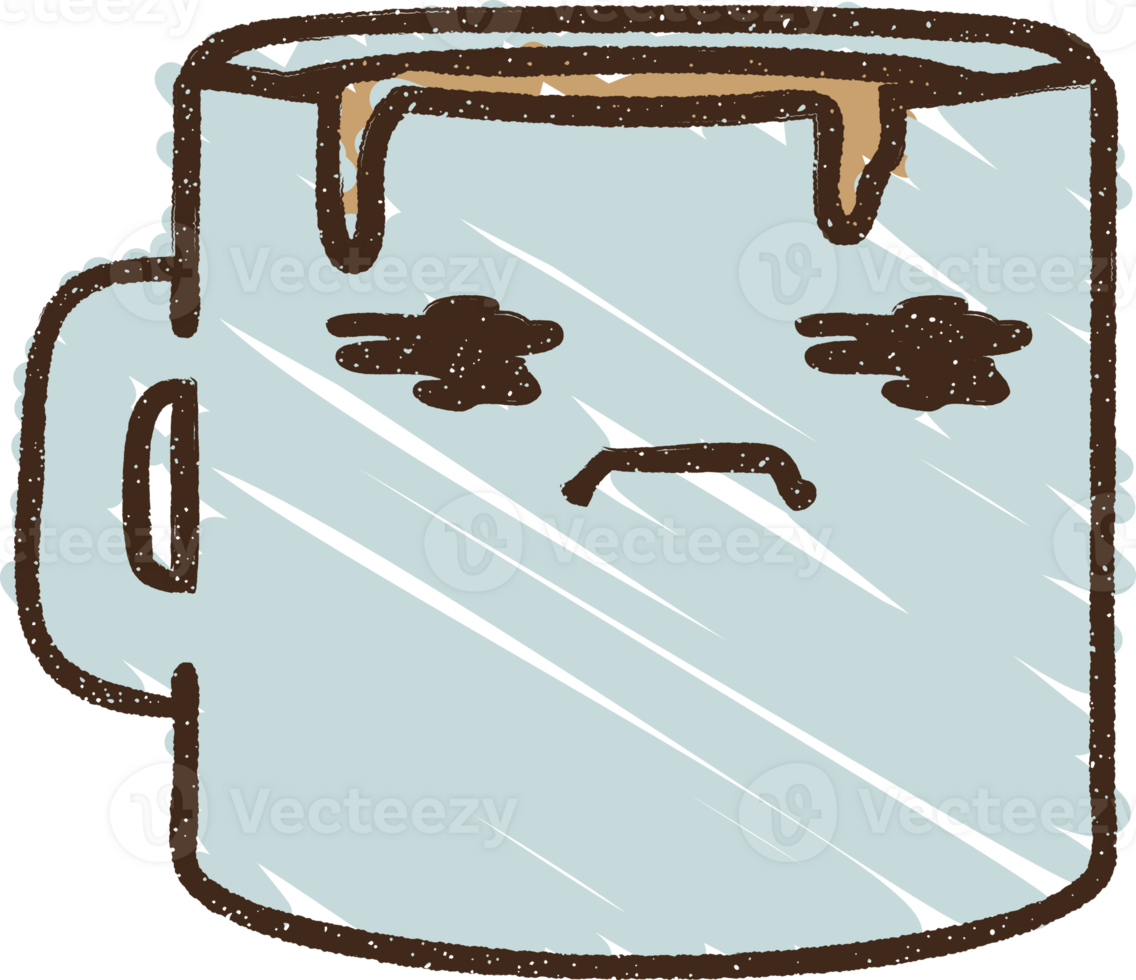 Coffee Mug Chalk Drawing png