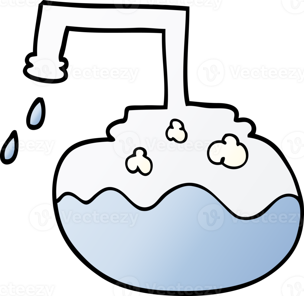 cartoon doodle science experiment png