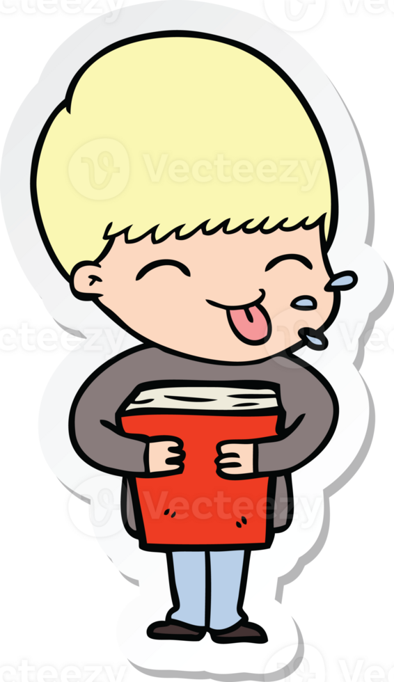 sticker of a cartoon boy png