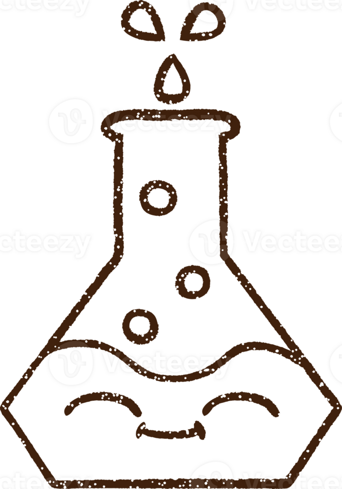 Science Experiment Charcoal Drawing png