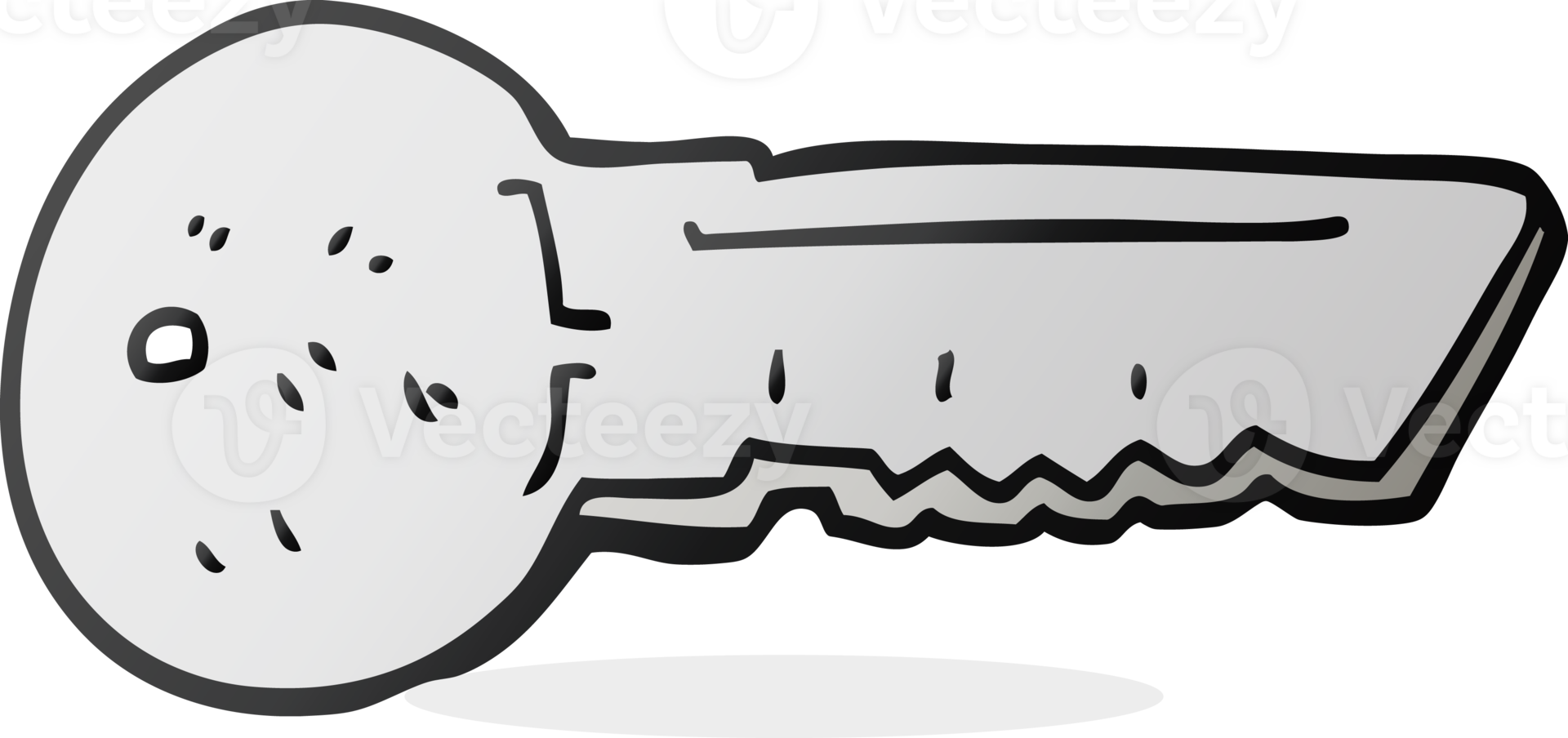 hand drawn cartoon door key png