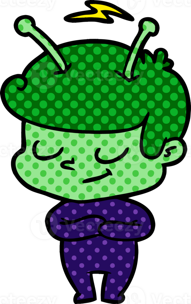 friendly cartoon spaceman png