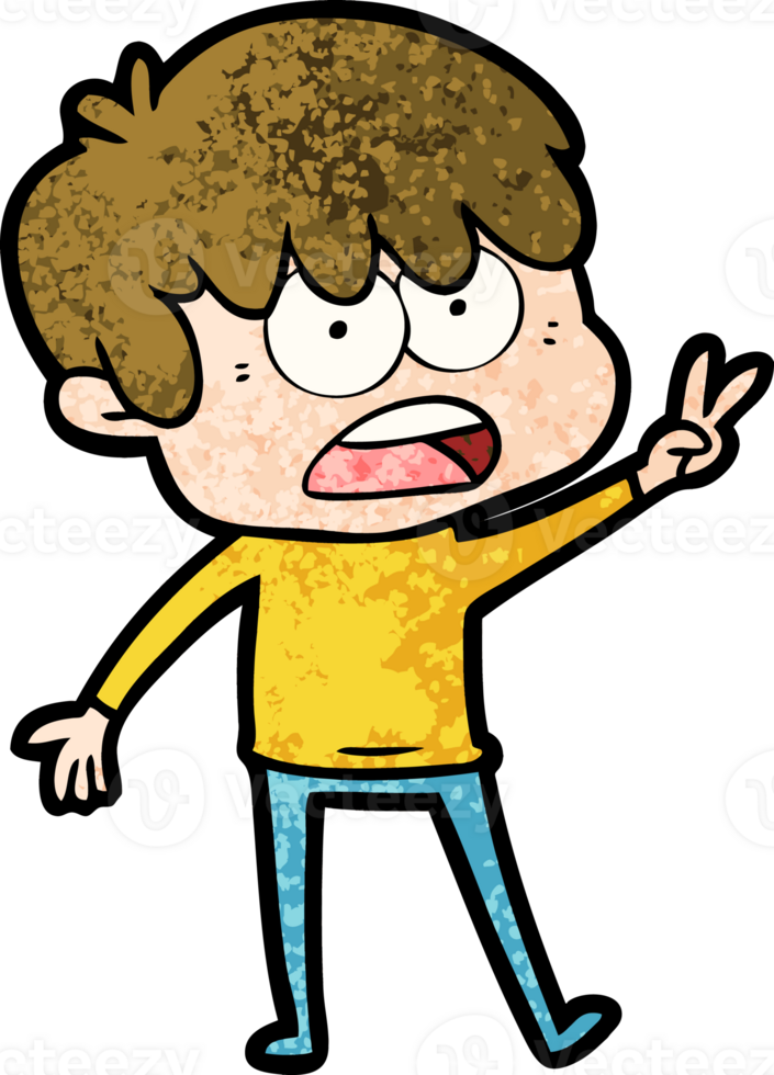 worried cartoon boy png
