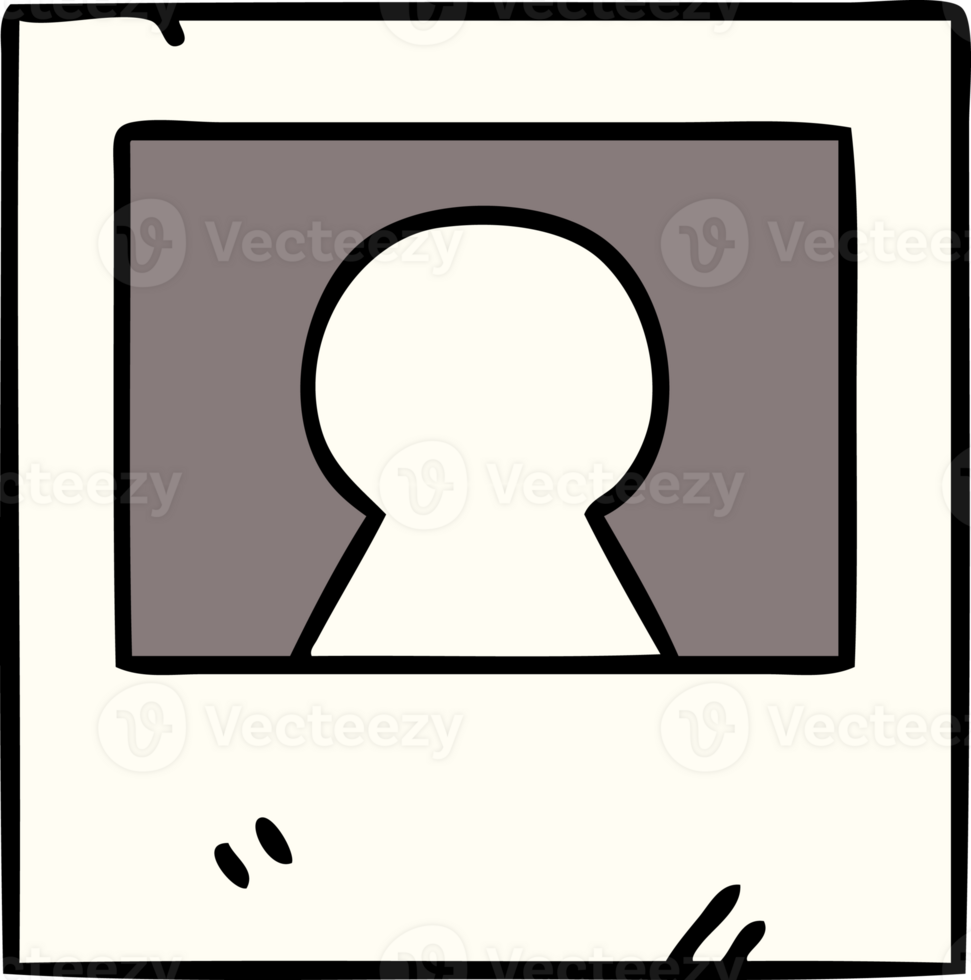 cartoon of an old instant photograph png